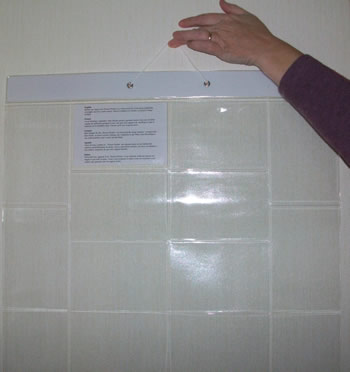 showing the hanging device!